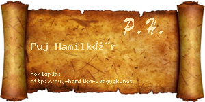 Puj Hamilkár névjegykártya